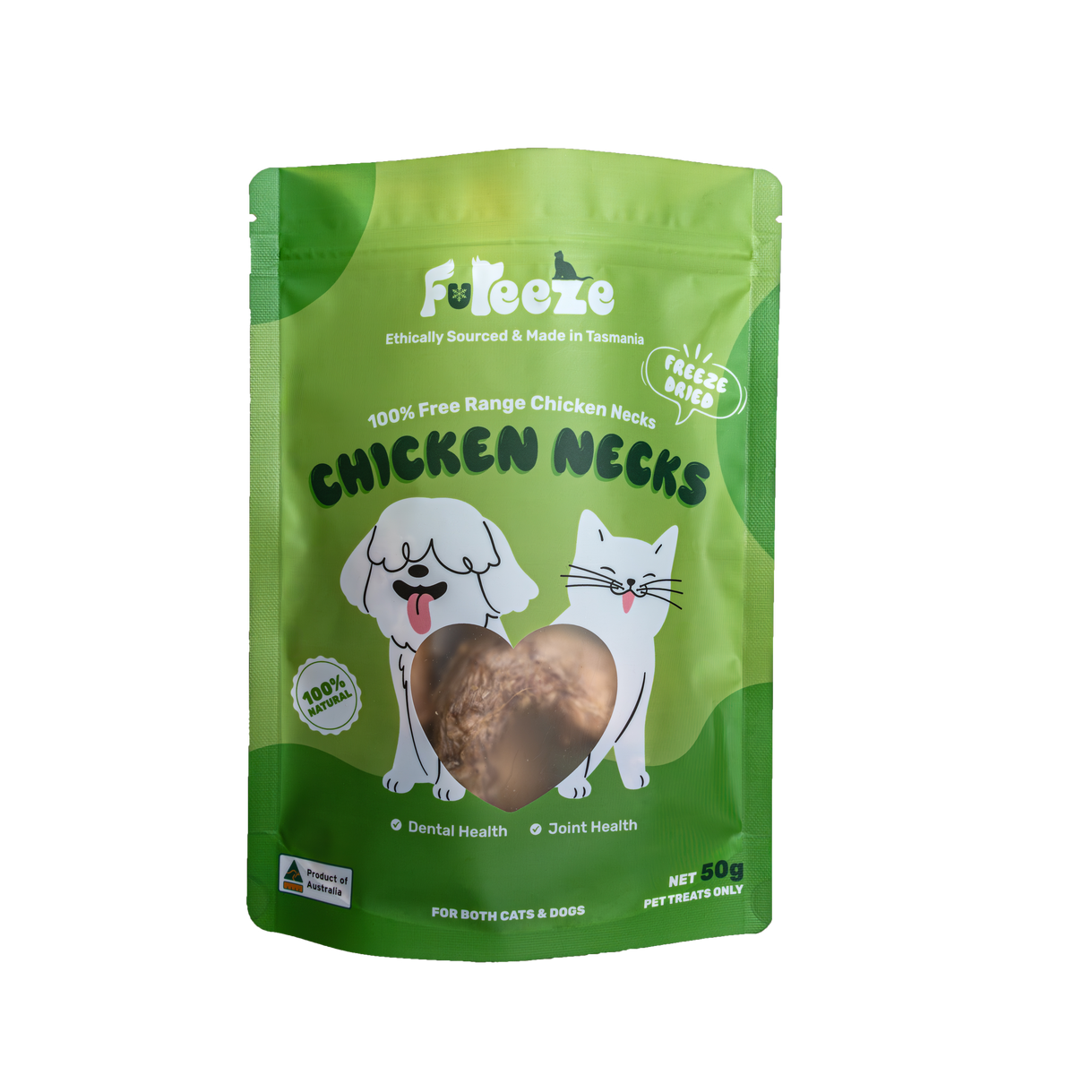 Fureeze Australia Freeze Dried Free Range Chicken Necks Cats