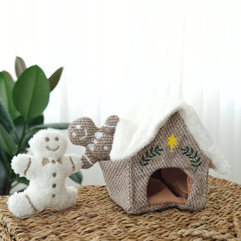 Lambwolf GINGERBREAD HOUSE // squeaky + burrow