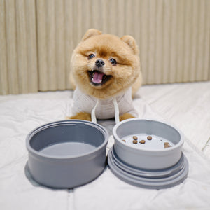 PORTABOWLS | PORTABLE TRAVEL & HOME BOWL SET | Gray